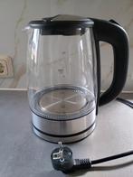 Prachtige Glazen Waterkoker 1,7 L, 1 tot 2 liter, Ophalen of Verzenden, Zo goed als nieuw, Rvs