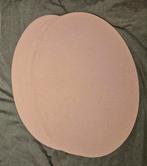 Placemats 8 stuks, nepleer, 2 kanten, grijs en roze, Huis en Inrichting, Woonaccessoires | Spiegels, Minder dan 50 cm, Rond, Ophalen of Verzenden