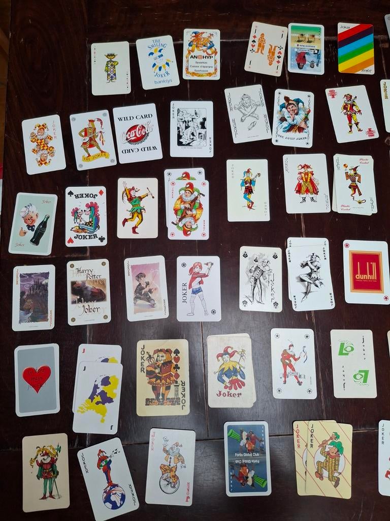 Ruim 2000 jokers en minimaal 150 verschillende, Ophalen of Verzenden, Speelkaart(en)
