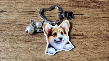 Tashanger sleutelhanger Corgi met guardian angel  beschikbaar voor biedingen