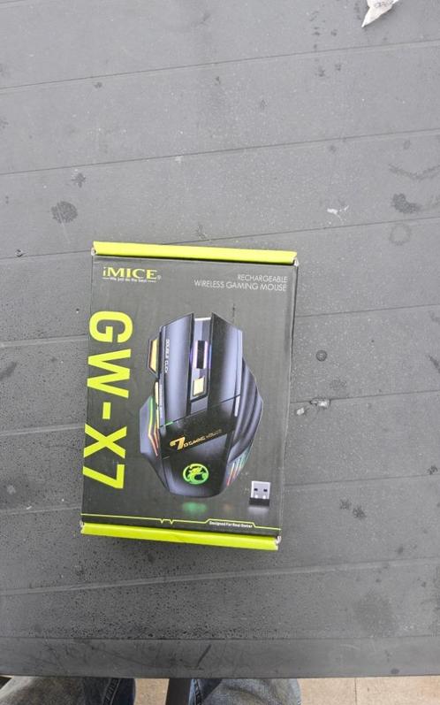 iMice GW-X7 Draadloze Gaming Muis | Bluetooth & 2.4G USB | O, Computers en Software, Muizen, Nieuw, Ergonomisch, Gaming muis, Ophalen of Verzenden
