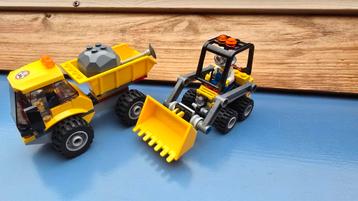 Lego set 4201 loader en dump truck incl instructieboekjes.  beschikbaar voor biedingen
