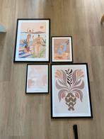 Leuke schilderijen mét lijsten, Huis en Inrichting, Woonaccessoires | Lijsten, Ophalen, Hout, Minder dan 50 cm