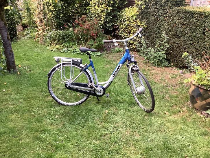 Fiets, electrisch, Fietsen en Brommers, Elektrische fietsen, Gebruikt, Giant, 50 km per accu of meer, Ophalen