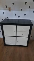 Ikea Kallax Kast - 4 Vakken met Deurtjes & Lades, Ophalen, Gebruikt