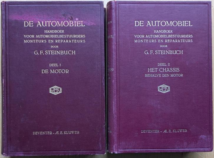 De Automobiel. Deel 1 De Motor en Deel 2 Het Chassis, Auto diversen, Handleidingen en Instructieboekjes, Ophalen of Verzenden