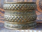 Mooie antieke pot uit Engeland van koper 10 cm. uit 1900., Ophalen of Verzenden, Koper