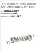 NIEUW! H0 Roco RocoLine 42451 Engels wissel 230 mm €38,99, Gelijkstroom, Nieuw, Rails, Ophalen of Verzenden