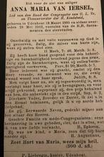 Anna Maria van Iersel 1885 Udenhout, Ophalen of Verzenden