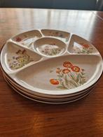 Vintage borden Wilde bloemen ️, Ophalen of Verzenden, Gebruikt, Overige stijlen, Bord(en)