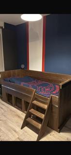 Mooi zelf gemaakt steigerhouten bed, Kinderen en Baby's, Kinderkamer | Stapelbedden en Hoogslapers, Ophalen, Gebruikt