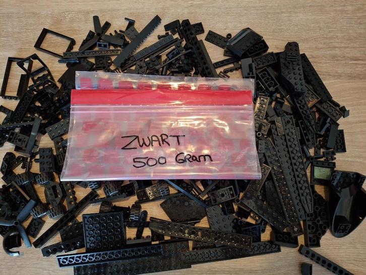 Lego kleur zwart. 0,5 kilo., Kinderen en Baby's, Speelgoed | Duplo en Lego, Gebruikt, Lego, Losse stenen, Ophalen of Verzenden