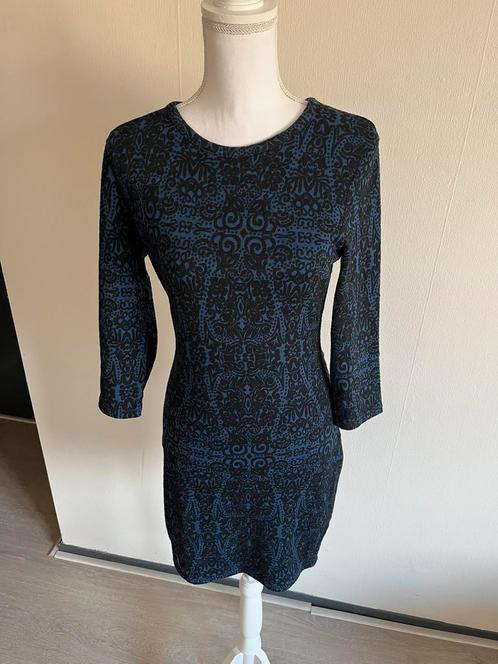 Atmosphere donkerblauw/zwart jurk, 3 kwart mouw, maat XS, Kleding | Dames, Jurken, Zo goed als nieuw, Maat 34 (XS) of kleiner