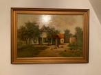 Boerderij schilderij P.v.Schaik, Antiek en Kunst, Ophalen