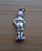 zilveren vintage bedel manneke pies Brussel [039], Overige merken, Verzenden, Zo goed als nieuw, 1 bedel