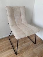 Eetkamerstoel | Beige | Goossens | Stof | Nieuw | 6 stoelen, Huis en Inrichting, Stoelen, Ophalen, Bruin, Nieuw, Stof