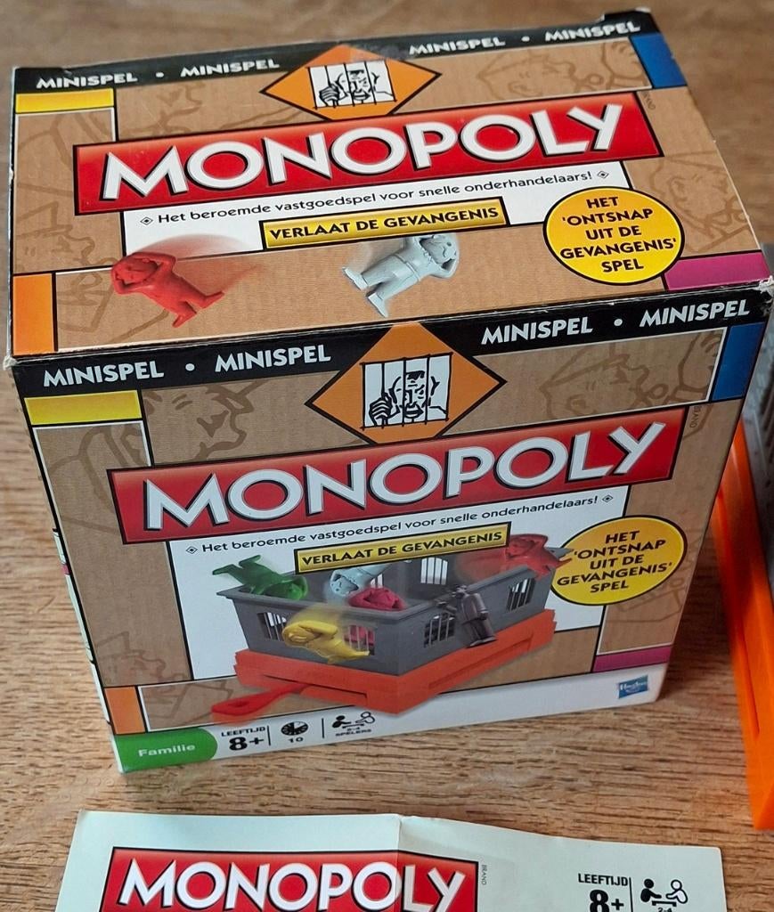 Monopoly mini 'verlaat de gevangenis', Hobby en Vrije tijd, Gezelschapsspellen | Bordspellen, Ophalen of Verzenden, Zo goed als nieuw