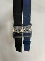 Streetwear Riem met Rollercoaster Buckle | Zwart & Navy Blue, Overige kleuren, Zo goed als nieuw, Riem of Ceintuur, 105 tot 115 cm