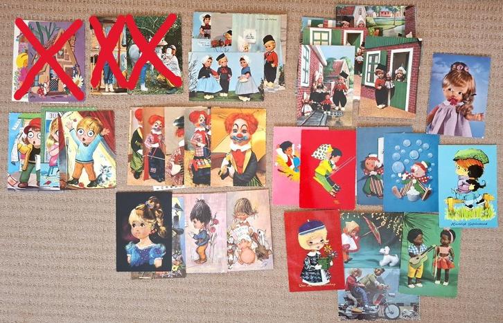 ruim 30 kinder ansichtkaarten, Verzamelen, Ansichtkaarten | Themakaarten, Gelopen, 1960 tot 1980, Kinderen, Verzenden