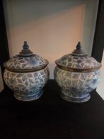 2x delfts blauwe pot, Ophalen of Verzenden