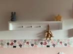 Wandplank voor commode babykamer Bopita wit “Merel”, Ophalen, 50 tot 70 cm, 90 tot 105 cm, 100 cm of meer