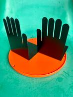 Retro boekensteunen hand pop-art metaal zwart Spectrum, Ophalen of Verzenden, Gebruikt