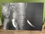 Olifanten canvas, Ophalen of Verzenden, Zo goed als nieuw, Schilderij, 100 tot 125 cm