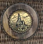Lourdes, mooi houten wandbord, Antiek en Kunst, Antiek | Religie, Ophalen of Verzenden