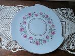 Pastel blauwe schaal rozen rand Rosita, Ophalen of Verzenden