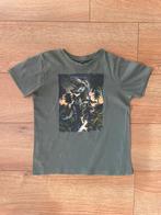 Primark leuk groen t-shirt met dino print maat 128, Gebruikt, Ophalen of Verzenden, Shirt of Longsleeve, Primark