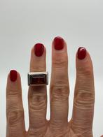 A98 Prachtige zilveren barnsteen ring maat 14,5, Sieraden, Tassen en Uiterlijk, Ringen, Ophalen of Verzenden, Kleiner dan 17, X