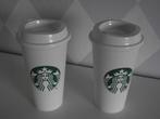2 Starbucks kunststof koffiebeker koffie to go 473 ml p st, Overige materialen, Nieuw, Ophalen of Verzenden, Overige stijlen