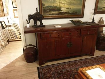 Prachtig Antiek Chinees Dressoir - Originele Kleur beschikbaar voor biedingen