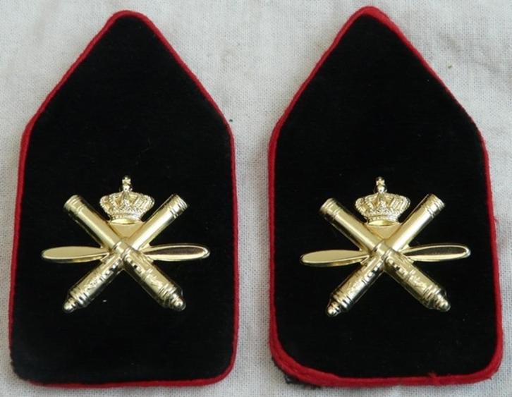 Kraagspiegels DT2000, Korps Luchtdoelartillerie Officier.(2), Verzamelen, Militaria | Algemeen, Landmacht, Embleem of Badge, Nederland