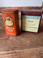 Twee oude voorraadblikken, van Driessen Cacao en Normacol, Verzamelen, Ophalen of Verzenden, Gebruikt, Overige