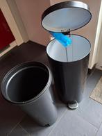 pedaalemmer zwart, 50 lt, Ophalen, Met pedaal, 50 tot 75 cm, 40 liter of meer