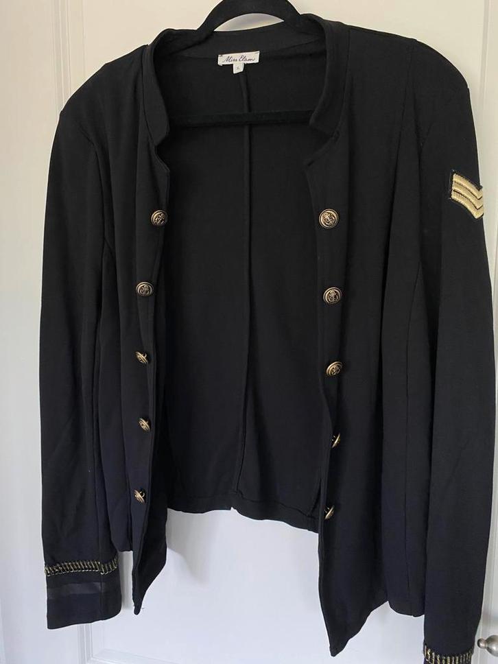 Militaire jasje Miss Etam, Kleding | Dames, Grote Maten, Zo goed als nieuw, Zwart, Ophalen of Verzenden