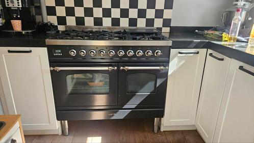 Boretti VPNR104AR, Witgoed en Apparatuur, Fornuizen, Gebruikt, Vrijstaand, Gas, 5 kookzones of meer, 90 tot 95 cm, 60 cm of meer