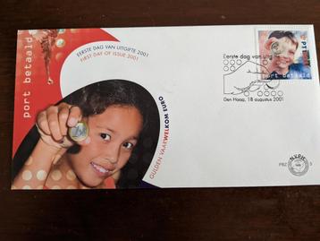 NL 2001; FDC PBZ3 KIND MET EUROMUNT beschikbaar voor biedingen