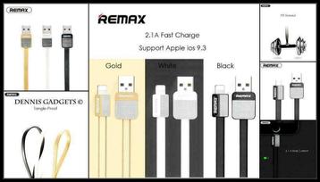 Dennis Gadgets :1x originele REMAX kabel in div. kleuren beschikbaar voor biedingen