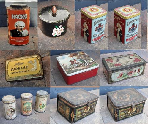 Vintage blikken - collectie - per stuk te koop, Verzamelen, Blikken, Overige merken, Ophalen of Verzenden