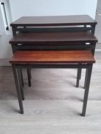 Miniset nesttafeltjes, Huis en Inrichting, Tafels | Bijzettafels, Ophalen, Minder dan 45 cm, Minder dan 55 cm, Gebruikt