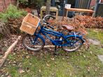 Alpina Cargo Jongensfiets met Mand - Blauw, Fietsen en Brommers, Fietsen | Meisjes, Ophalen, Gebruikt, 20 inch, Handrem