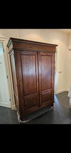 Teakhouten (computer)kast, Huis en Inrichting, Ophalen, Gebruikt, 120 tot 170 cm