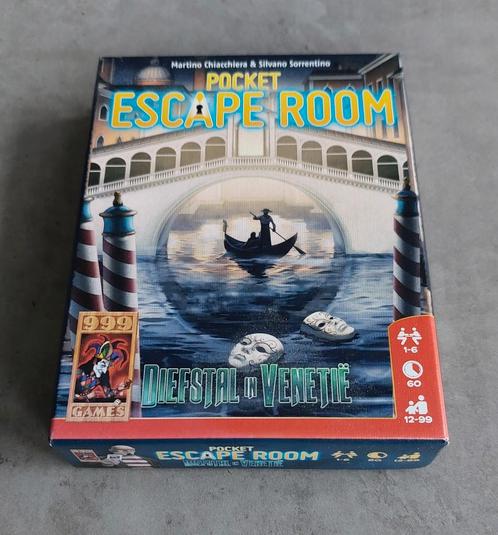 999 GAMES Escape Room - Diefstal in Venetië, Hobby en Vrije tijd, Gezelschapsspellen | Overige, Zo goed als nieuw, Ophalen of Verzenden