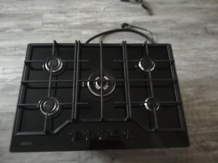 glas kookplaat zanussi, Witgoed en Apparatuur, Kookplaten, Gebruikt, Vrijstaand, Gas, 5 kookzones of meer, Ophalen