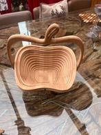 Houten uitschuifbare en inklapbare fruitschaal,hoogte 30 cm, Ophalen of Verzenden