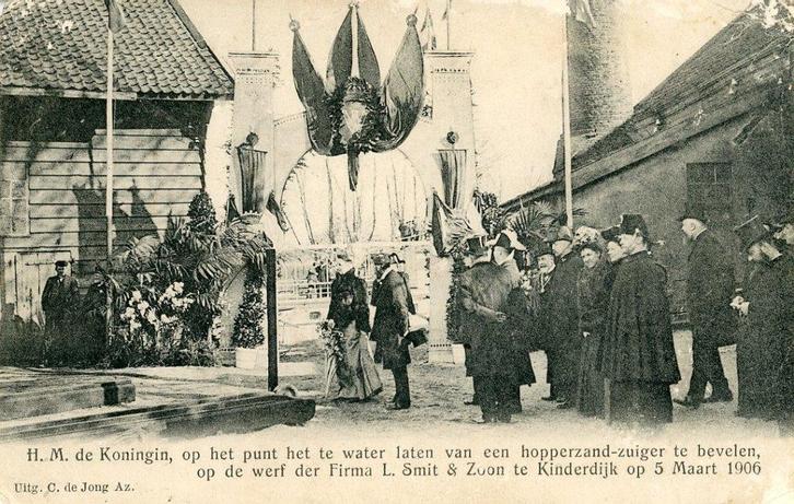 KINDERDIJK – Werf L. Smit & Zoon 5 maart 1906 (VK122), Verzamelen, Ansichtkaarten | Nederland, Ongelopen, Zuid-Holland, Voor 1920