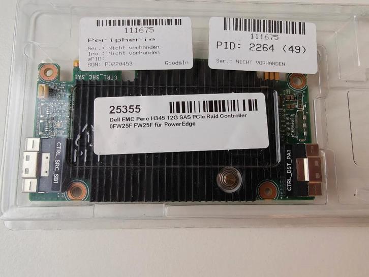 Dell EMC PERC H345 12Gb/s SAS PCIe Raid Controller, Computers en Software, Harde schijven, Nieuw, Server, Intern, HDD, SAS, Ophalen of Verzenden