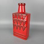 Vintage West-Duitse Fat Lava vaas  Scheurich 281-30 rood, Antiek en Kunst, Ophalen of Verzenden